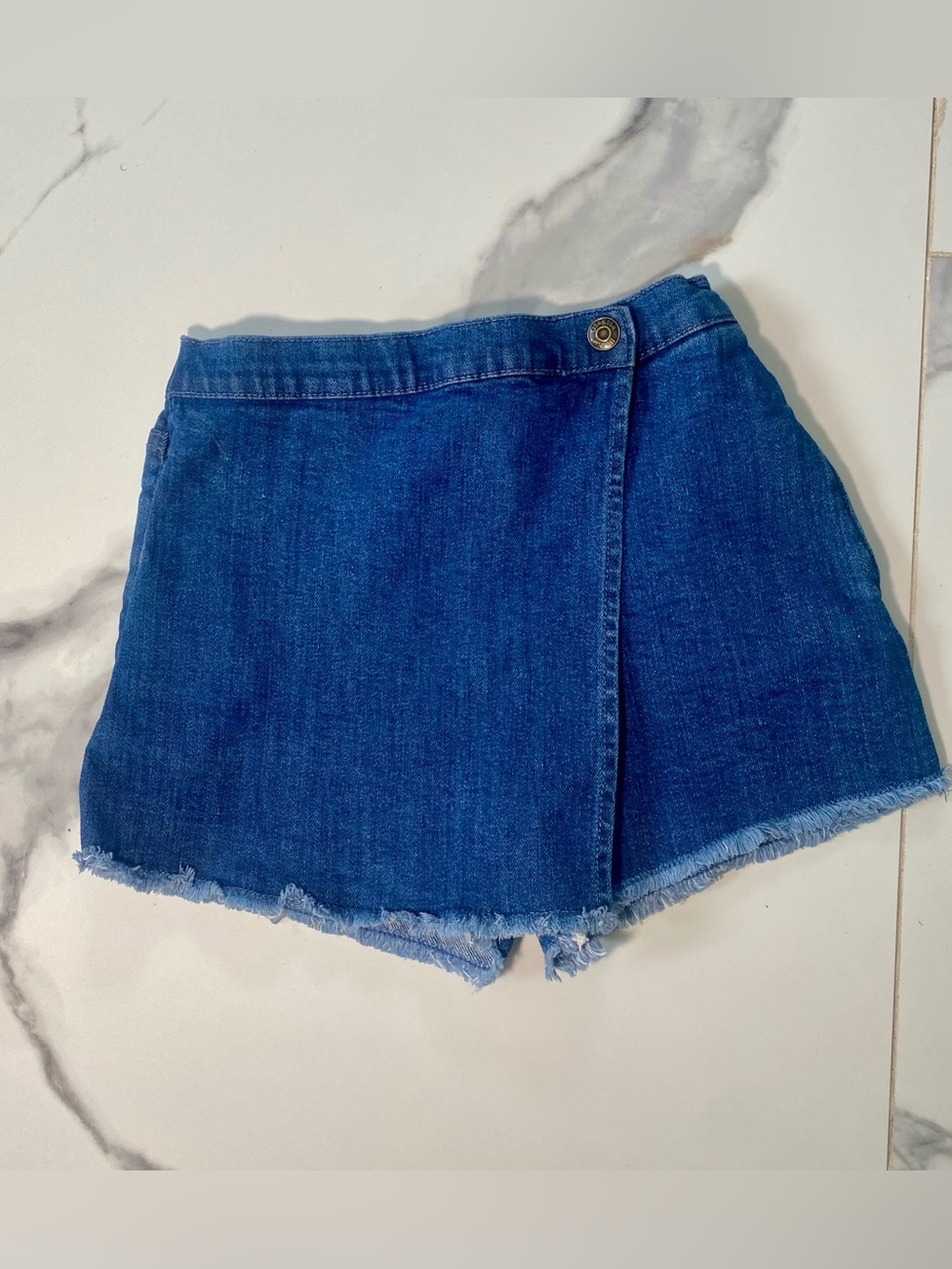 OshKosh B'gosh Dark Blue Denim Wrap Skort for Girls size 10
